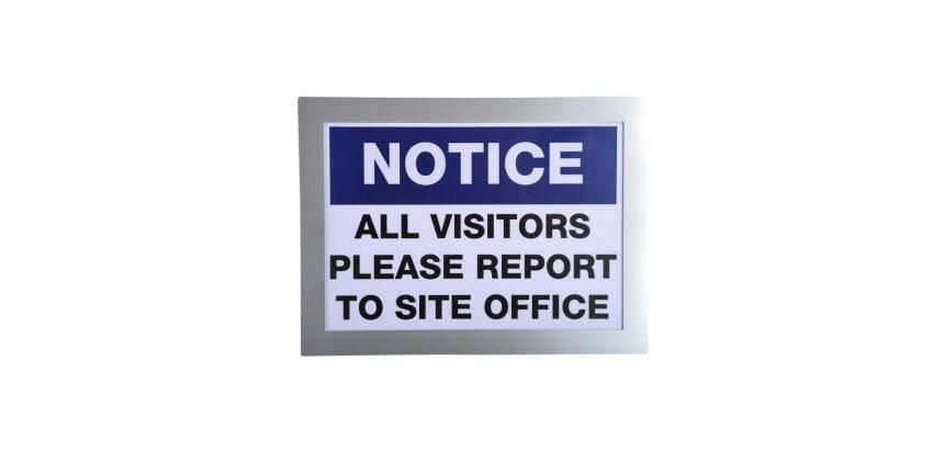 Pochette d'affichage magnétique A5 - Argent