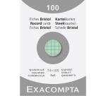 Fichas de cartulina bristol 205 g/m2 - Cuadricula - 74x105 mm