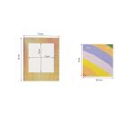 Kit fotográfico (con expositor) 150 cm - 6 juegos de 30 kits de fotos con cordón - Multicolor