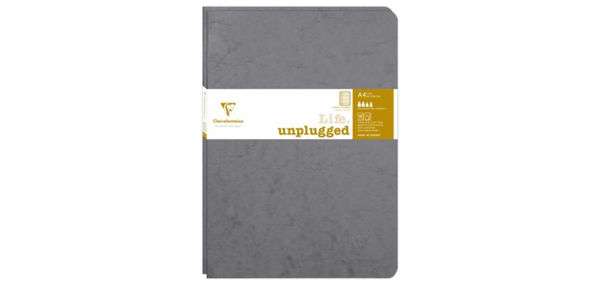 Set de 2 carnets piqués Age Bag A4 96 pages ligné + marge - Gris