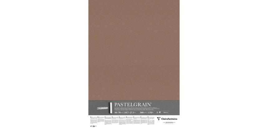 PastelGrain paquet 5F 50x70cm 360g - Brun