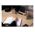 Trieur vertical / porte lettres 3 compartiments carton Eterneco - Brun motifs géométriques