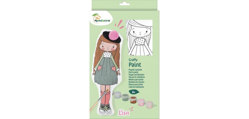 Poupée à peindre, Lisa - Vert