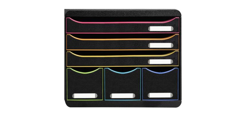 Module de classement Storebox 6 tiroirs Black Office