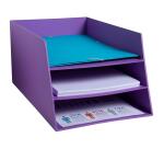 Briefablage mit 3 Ebenen aus Karton, 350x290x190mm, Serie Teksto