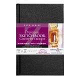 Zeta Series carnet rembordé rigide 26F 14x21,6cm 270g - Blanc