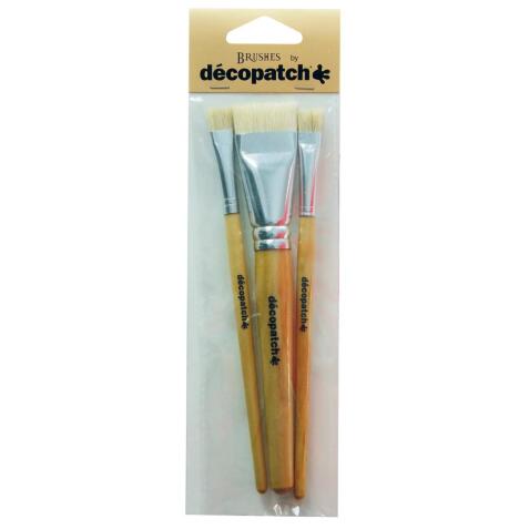Pack de 3 pinceaux pure soie - Beige