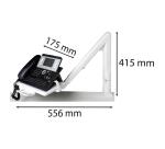 Bras pour téléphone Téléscophone Office - Gris lumière