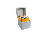 Steekkaartenbak - klassement 500 steekkaarten in hoogte - 148x105mm tot 150x105mm - Grijs