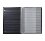 Album de timbres simili-cuir 48 pages noires - 22,5x30,5 cm
