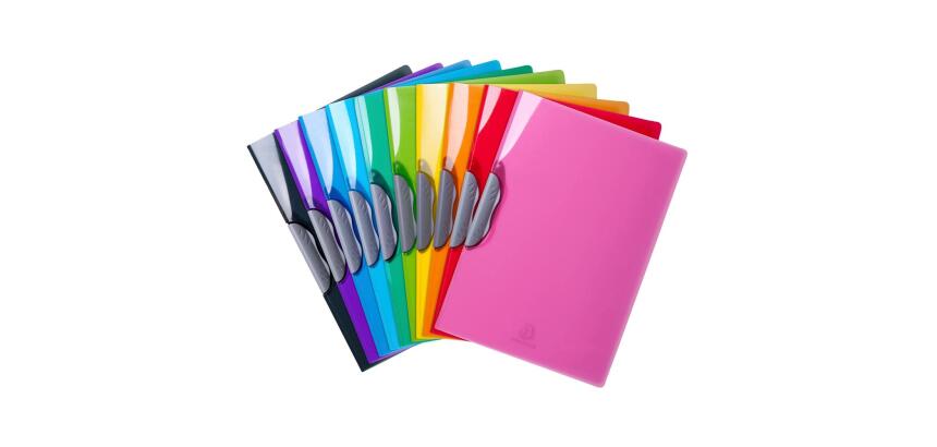 Chemise de présentation Clip-Design Iderama PP - A4 - Couleurs assorties