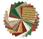 Origami Paper Christmas, 20 x 20 cm, 60F, 70g - Multicolore