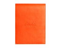 Rhodiarama porte-bloc avec porte-crayon + bloc N°12 ligné - Tangerine