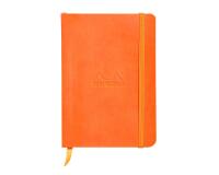 Rhodiarama carnet souple A6 144 pages dot papier ivoire 90g fermeture élastique - Tangerine