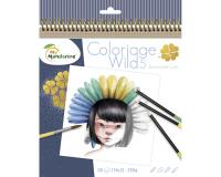 Carnet de coloriage Wild 5 - Bleu