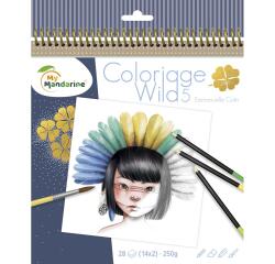 Carnet de coloriage Wild 5 - Bleu