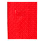 Protège-cahiers grain losange PVC 18/100ème avec porte-étiquette 17x22 cm