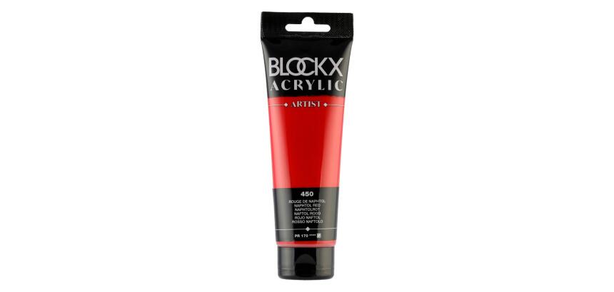 Peinture acrylique fine tube 120ml - Rouge de Naphtol