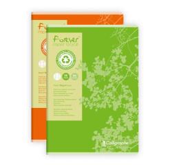 Cahier piqué FOREVER A4 96 pages grands carreaux 70 g - Assortis