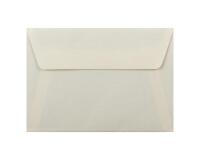 25 enveloppes C6 (114x162mm) Vergé doublées adhésives - Ivoire