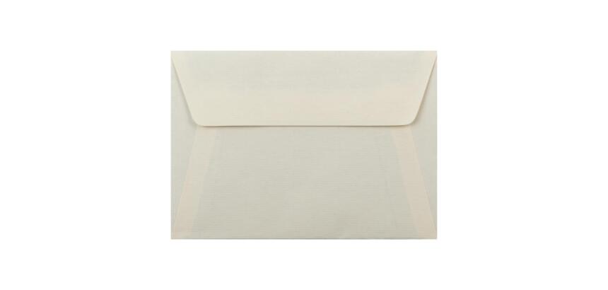 25 enveloppes C6 (114x162mm) Vergé doublées adhésives