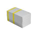 Nummerboekjes met 100 blad met dubbele nummering en gekleurde band - 6 ,6x13,5cm