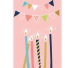 SET DE CORRESPONDANCE THÉMATIQUE, 8 enveloppes Pollen C6 (114x162mm) 120g + 8 cartes pliées 110x155m 185g, Anniversaire