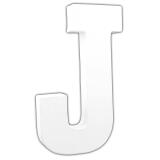 Lettre J 20,5cm - Blanc
