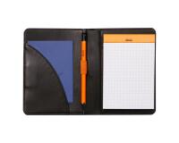 Rhodiarama livret porte-bloc N°12 pour bloc ou carnet format B7 - Noir
