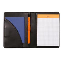 Rhodiarama livret porte-bloc N°12 pour bloc ou carnet format B7 - Noir