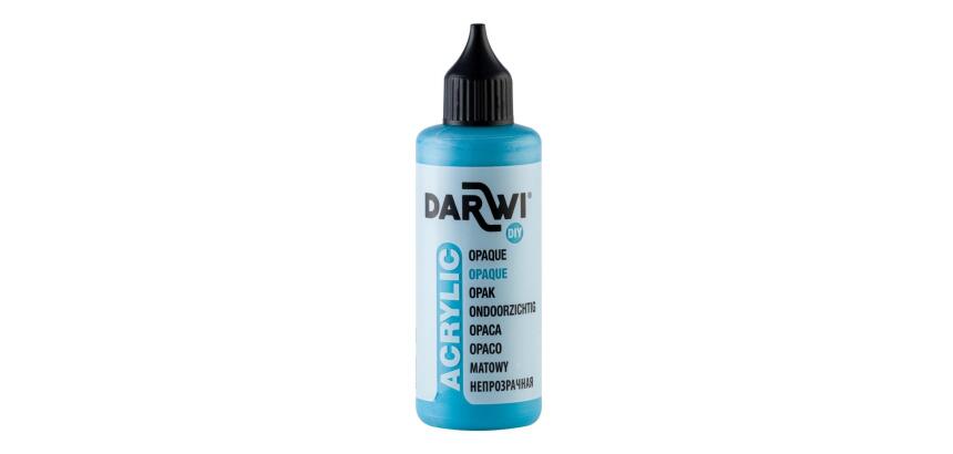 Darwi Flacon de 80 ml de Peinture Acrylique Universelle Opaque - Bleu lagon
