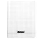 Cahier piqué 8000 POLYPRO 17x22 cm 192 pages petits carreaux 90 g - Incolore