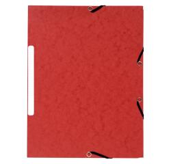 Chemise à élastiques 3 rabats carte marbrée recyclée 355g/m2 - A4