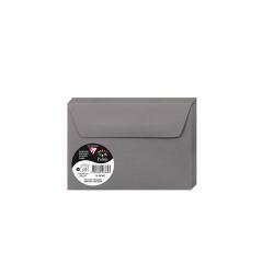 Paquet de 20 enveloppes Pollen 114x162mm 120g/m2 - Gris acier