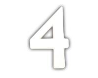 Petit chiffre 4 12cm - Blanc