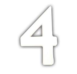 Petit chiffre 4 12cm - Blanc