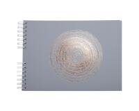 Album photo à spirales 50 pages blanches Ellipse - Gris