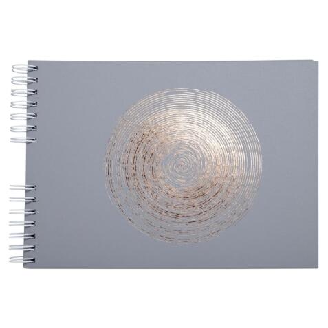 Spiralalbum 50 Seiten weiß, 32x22 cm, Ellipse grün