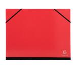 Carpetas de dibujo plastificada con cierre de gomas elástica - 26x33 cm para archivar A4 (24x32 cm) - Lomo de tela negro: 3 cm - IDERAMA® - Colores surtidos