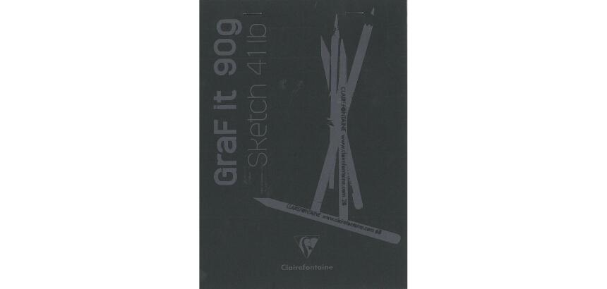 GraF'it bloc agrafé 80F A5 90g - Noir