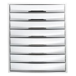 Exacompta THE SYSTEM 8 Drawer Set - Light grey