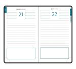 Recharge Agenda de poche EasyDay 15 10 x 15 cm Journalier janvier à décembre 2026