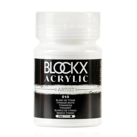 Peinture acrylique fine pot 500ml - Blanc de titane