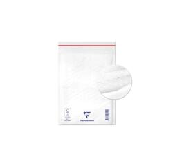 Boite de 100 Pochettes Blanches Matelassées de Film à Bulles 150x210 mm - Auto-adhésives - Blanc