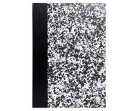 Notitieboek 297 x 210 mm geruit 192 pagina's gemarmerd assortiment