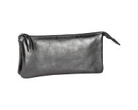 CUIRISÉ Grande Pochette 2 compartiments 22x11 cm - Graphite