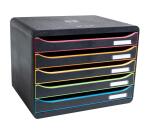 Module de classement Big Box Plus horizon 5 tiroirs Glossy