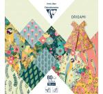 ORIGAMI, Pochette de 60 feuilles 70g/m² au format 15x15cm - Kiribati - Multicolore