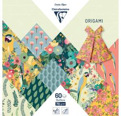 ORIGAMI, Pochette de 60 feuilles 70g/m² au format 15x15cm - Kiribati - Multicolore