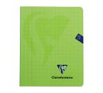 Cahier piqué Mimesys 16,5x21cm 72 pages quadrillé 10x10 + marge couverture polypropylène Couleur aléatoire - Assortis